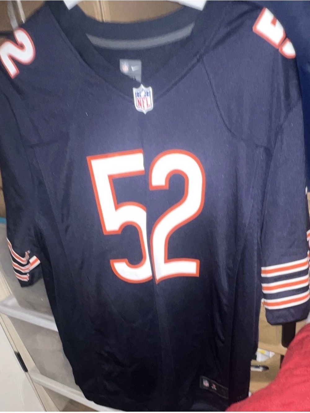 Nike Chicago Bears Navy Jersey with Orange & White Accents